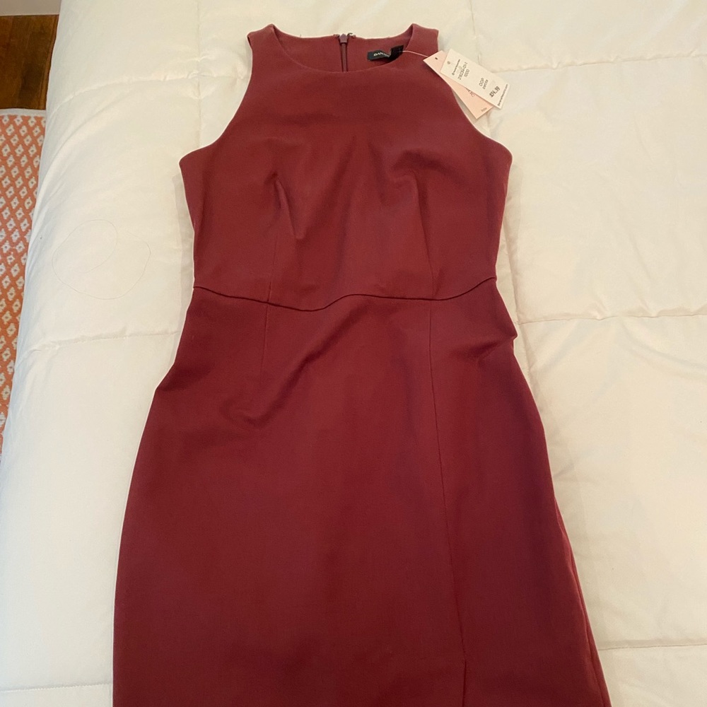 Banana republic red midi dress